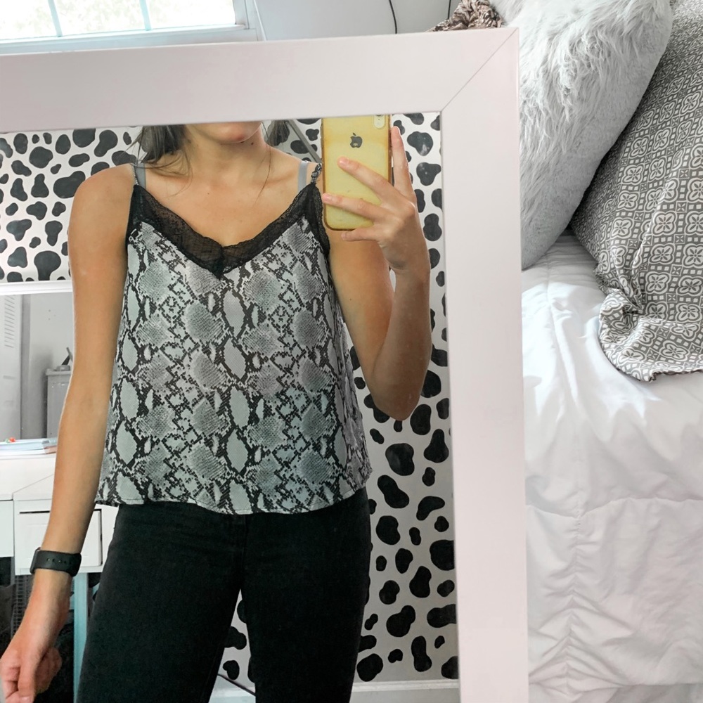 Snake Print Tank Top